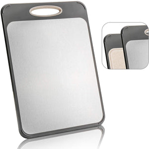 Food Grade New Straw Face 304 Stainless Steel Cutting Board Double Use Large Thick Cutting Board