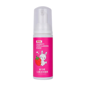 Children&#039;s Mousse Toothpaste Food-grade Fluoride-free Anti-cavity Press-type Cleaning Foam Toothpaste Whitening Stain Removal Cleaning