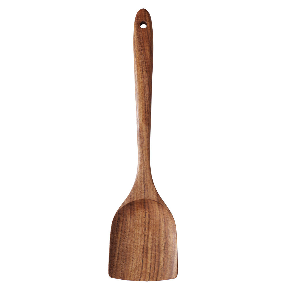 Small Leaf Acacia Wood Spatula Cooking Spatula Household Spoon Wooden Frying Spoon Pot Spatula