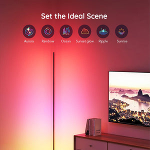 Line Lights Living Room Bedroom Bedside Decorative Lights Personalized Strip Corner Led Floor Lamp