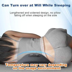 3 In 1 Electric Lumbar Support Pillow Adjustable Height Vibration With Heat Back Massager Back Pain Relief