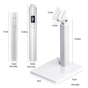 New Hand-held Portable Nail Art One-word Lamp Holder 360-degree Rotating Multi-functional Holder For Wearing Nail Plate Baking Lamp