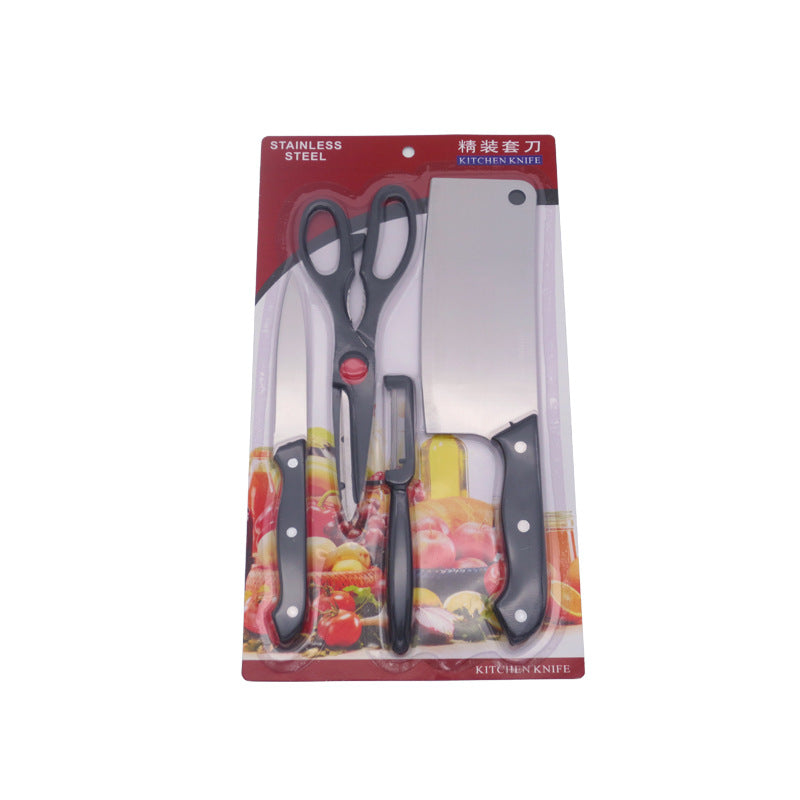 Knife Suit Kitchen Tools Stainless Steel Knife Four-piece Knife Kitchen Knife Suit