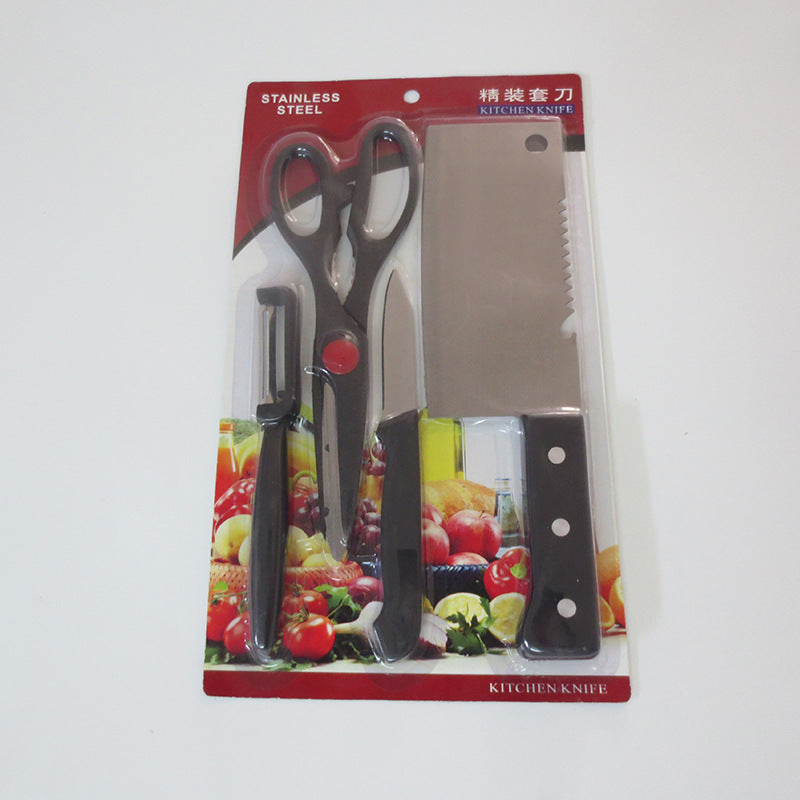 Knife Suit Kitchen Tools Stainless Steel Knife Four-piece Knife Kitchen Knife Suit