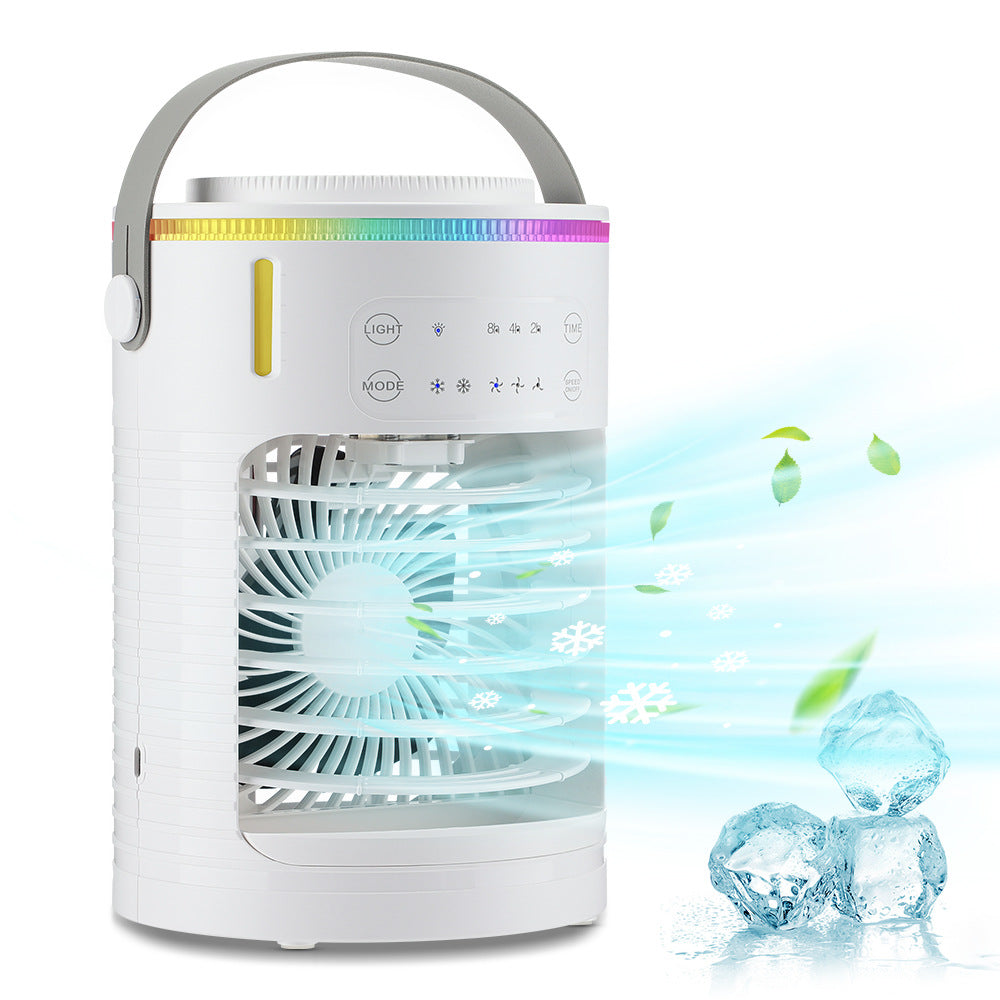 New Air Cooler Portable Spray Cooling Fan 3-speed Timing Desktop Air Conditioner Fan