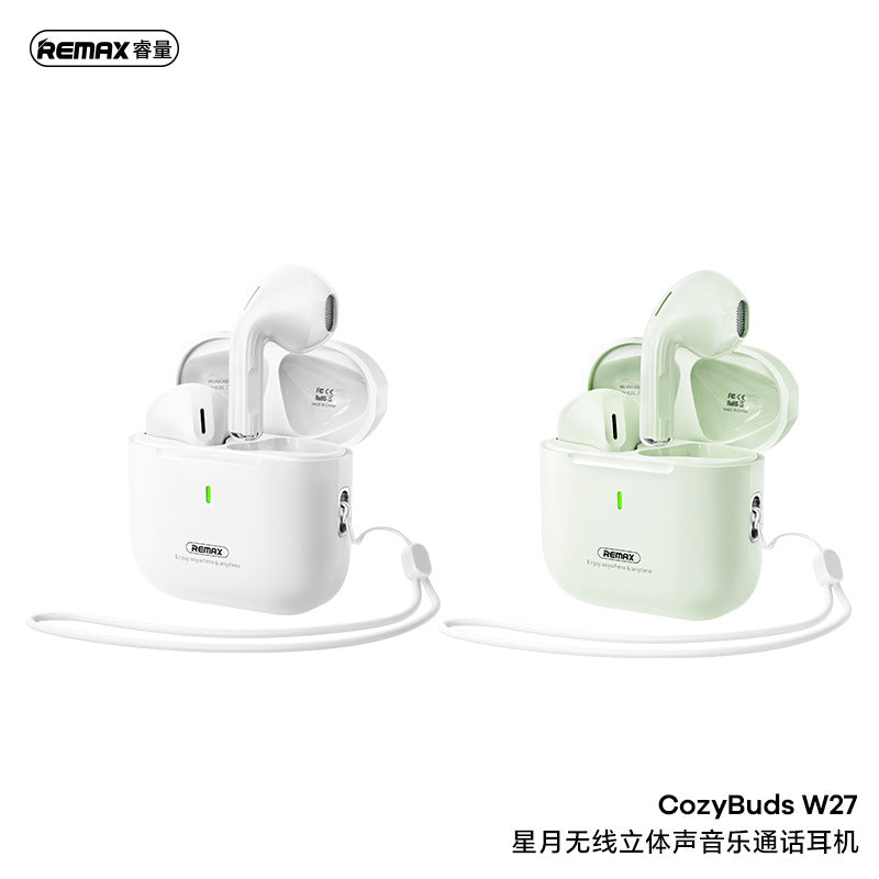 REAMX Star Moon Wireless Bluetooth 5.4 Stereo Music Call HIFI High-Fidelity Touch Mini Headset W27