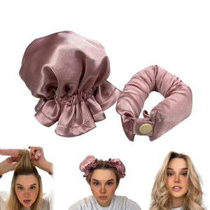 Tiktok New Non-Heated Curling Iron BUN BONS Sleepy Person&#039;s Curling Tool Large Wave Hair Rolling Brush Hair Styling Accessory