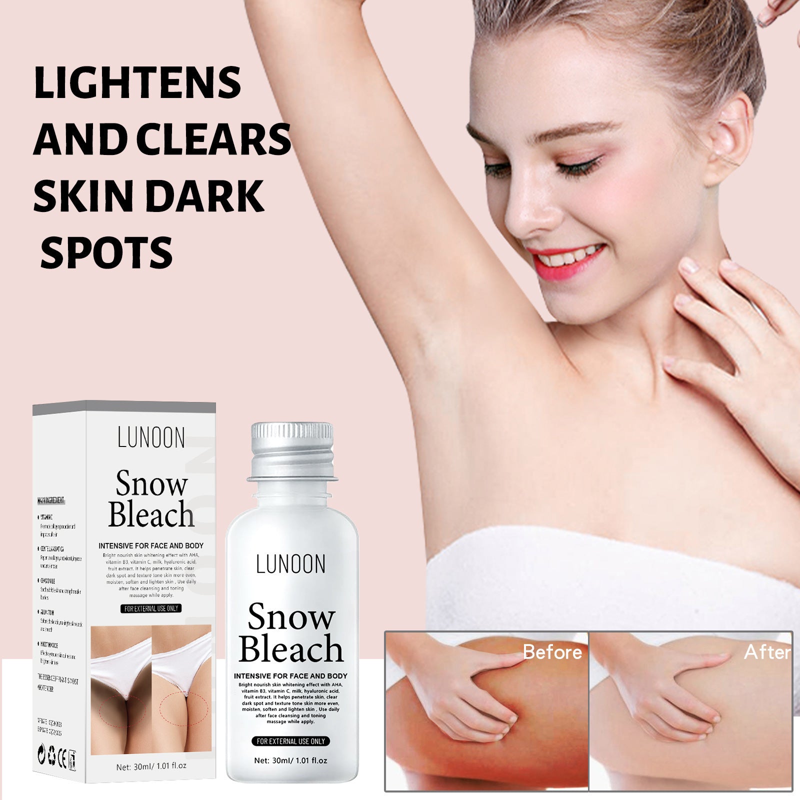SOUG Private Anti-black Cream 30ml Armpit Thigh Private Parts To Black Cream SNOW BLEA