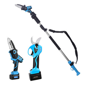 Shuchang New 32mm Electric Pruning Shears Gardening Scissors Rechargeable Lithium Battery Garden Coarse Branch Shears Fruit Tree Electric Shears