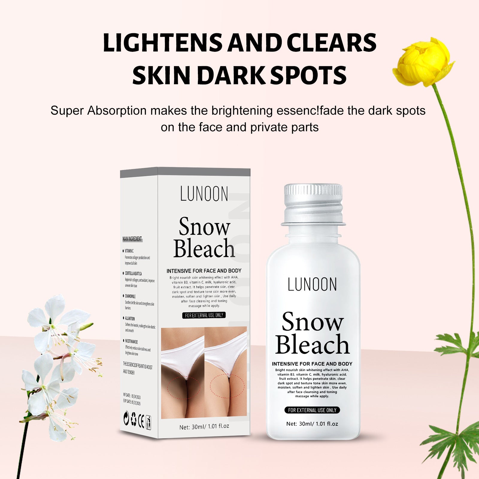 SOUG Private Anti-black Cream 30ml Armpit Thigh Private Parts To Black Cream SNOW BLEA