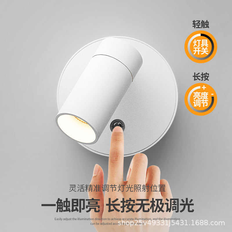 USB Rechargeable Wall Lamp Magnetic Suction Amazon Adjustable Spotlight Aisle Porch Wall Washing Photo Night Light