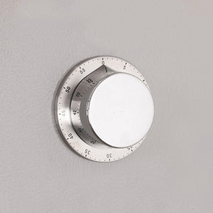 Timer Kitchen Mechanical Stainless Steel Timer Baking Reminder Flying Saucer Learning Time Management Alarm Clock Magnetic Suction