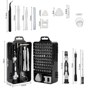 115-in-one Screwdriver Mobile Phone Computer Clock Repair Tool Combination Multi-function Disassemble Screwdriver Set