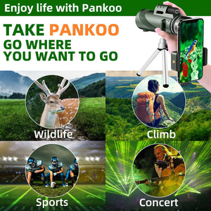 80X100 Green Monocular High-power High-definition Outdoor Bird Mobile Phone Telescope Camera