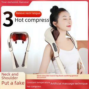Shoulder And Neck Oblique Muscle Massager Multi-function Massage Shawl Home Neck Shoulder Kneading Heating Cervical Spine Instrument