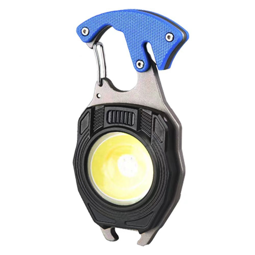 Keychain Work Light Multi-function Cigarette Lighter Charging Portable Camping Auto Repair Led Strong Light Mini Flashlight Small
