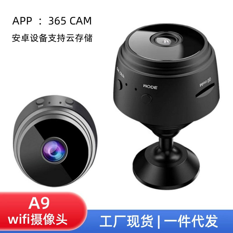 A9 Camera Head Photo Recording Can Be Inserted Card / With Cloud Storage Wireless WIFI High-definition Mobile Phone Camera Remote