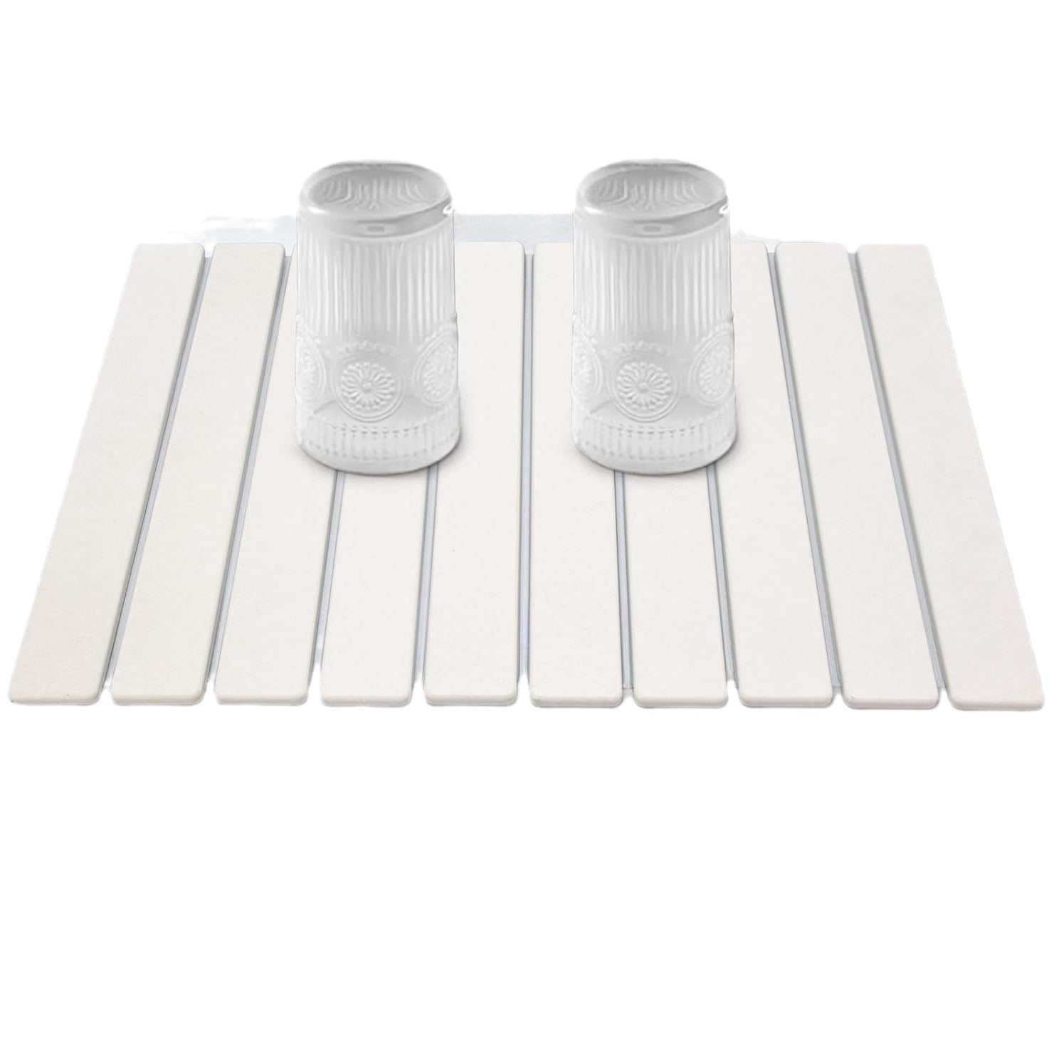 Diatomaceous Earth Tableware Drying Mat Foldable Dish Draining Mat Kitchen Bathroom Multifunctional Countertop Absorbent Mat