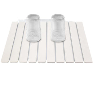 Diatomaceous Earth Tableware Drying Mat Foldable Dish Draining Mat Kitchen Bathroom Multifunctional Countertop Absorbent Mat