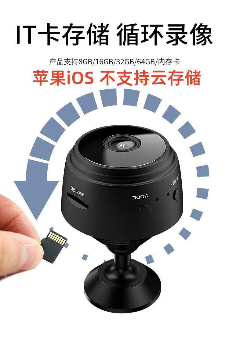 A9 Camera Head Photo Recording Can Be Inserted Card / With Cloud Storage Wireless WIFI High-definition Mobile Phone Camera Remote