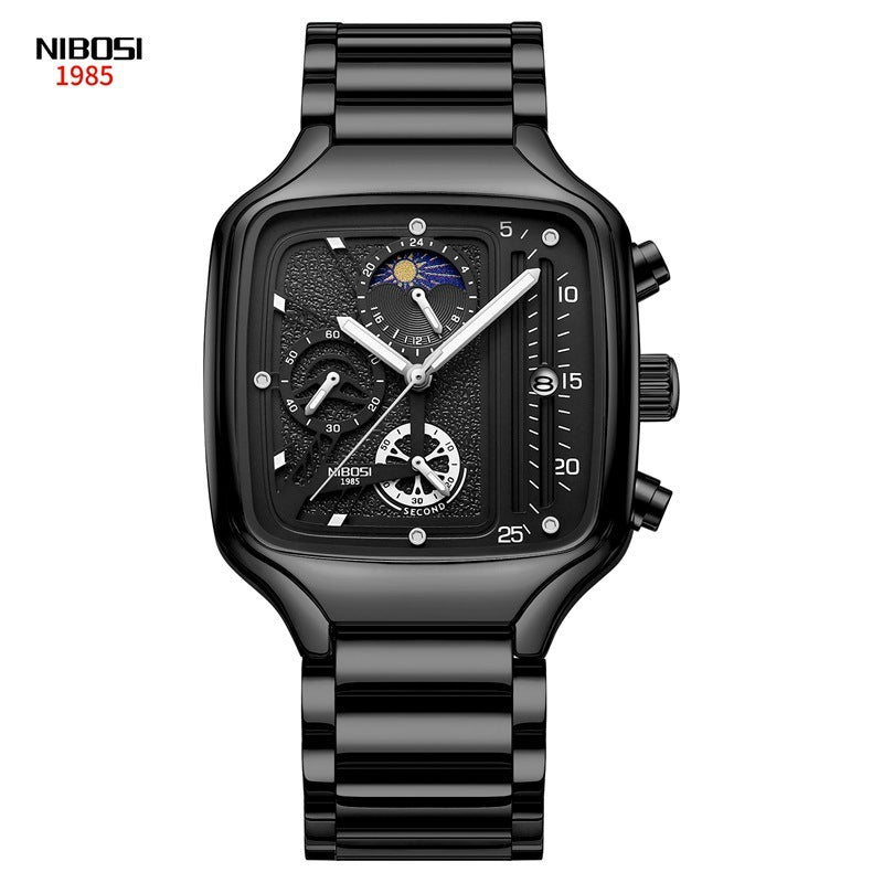 Student Watch Waterproof Calendar Personalized Square Quartz Watch