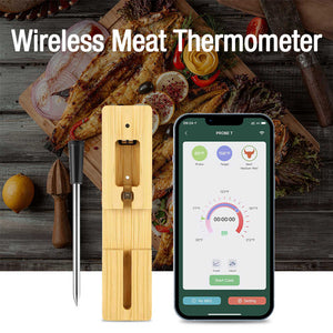 Outdoor Smart Wireless Meat Thermometer Digital Waterproof Kitchen Oven Oven Food Thermometer