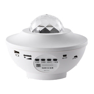 Projection Star Bowl USB Bluetooth Music Rotating Ripple Gypsophila Laser Stage Light Bedroom Atmosphere Night Light