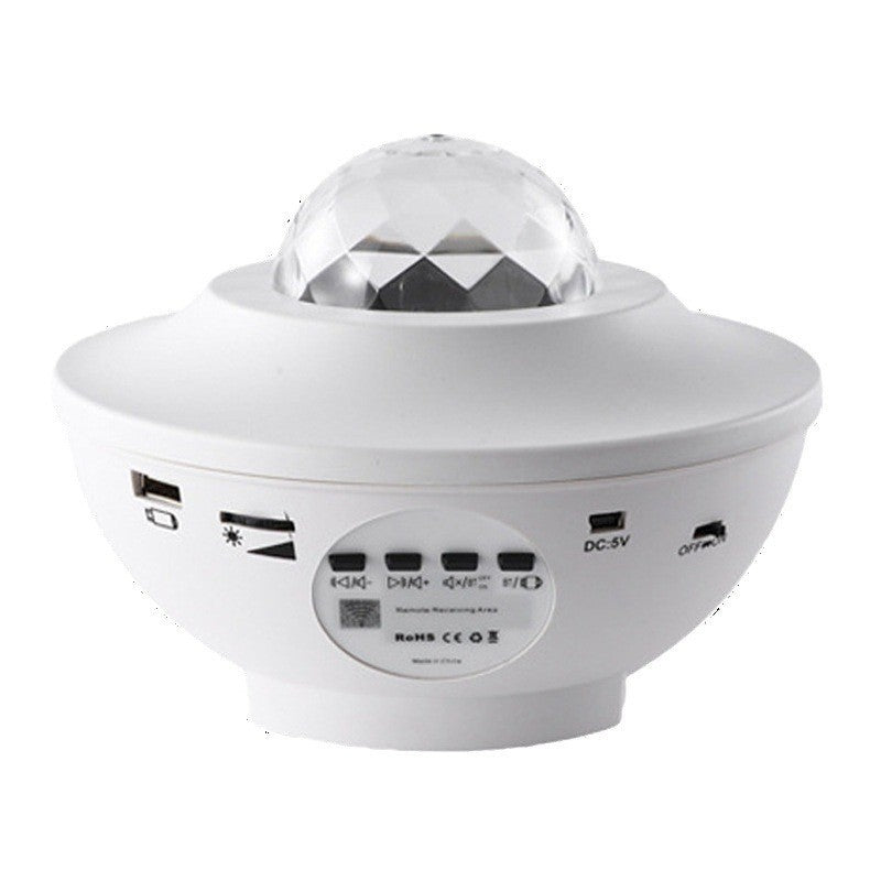 Projection Star Bowl USB Bluetooth Music Rotating Ripple Gypsophila Laser Stage Light Bedroom Atmosphere Night Light