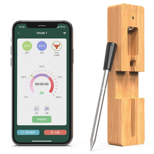 Outdoor Smart Wireless Meat Thermometer Digital Waterproof Kitchen Oven Oven Food Thermometer