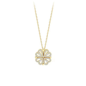 Flower Pendant Temperament Titanium Steel Necklace