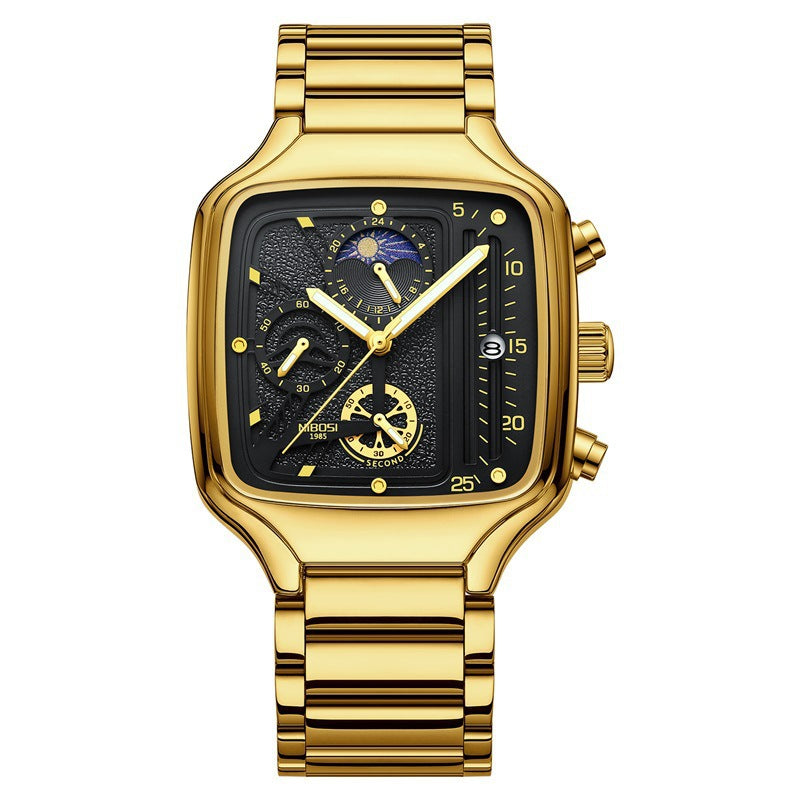 Student Watch Waterproof Calendar Personalized Square Quartz Watch