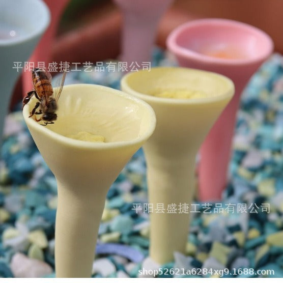New Bee Insect Drinking Cup Bee Insect Drinking Cup Resin Flower Bee Drink