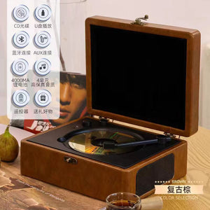 Retro Simple Fashion CD Player Bluetooth Audio Cheap Student Home Album Record Player Birthday Gift