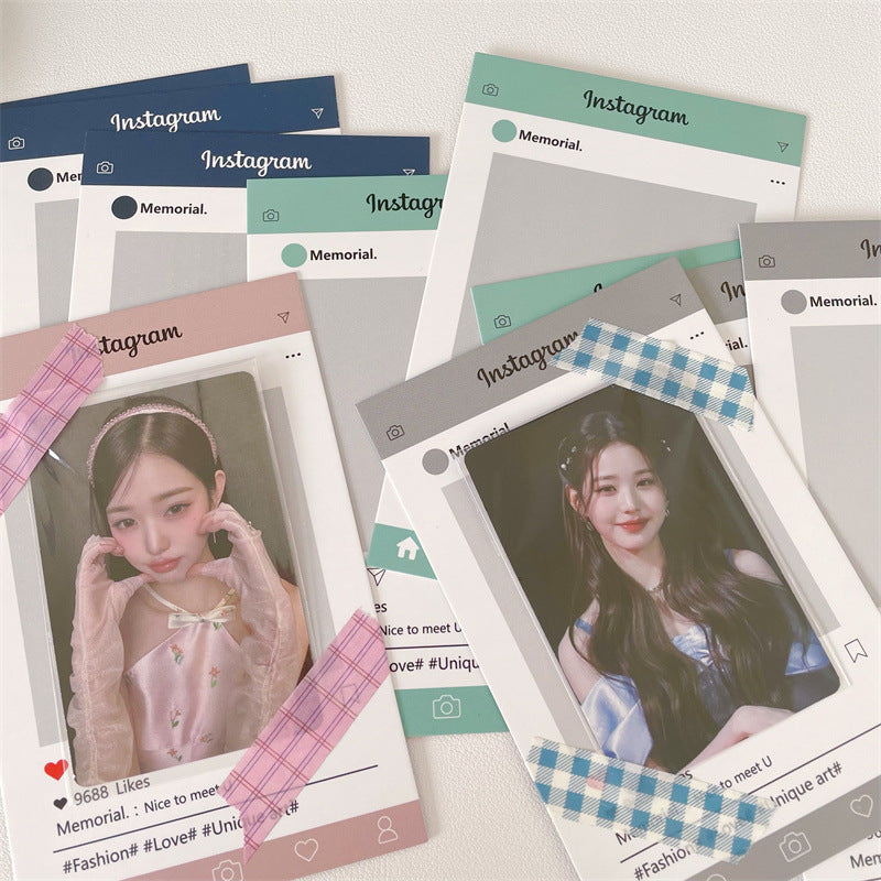 Photo Suit Display Card Hard Paper Card