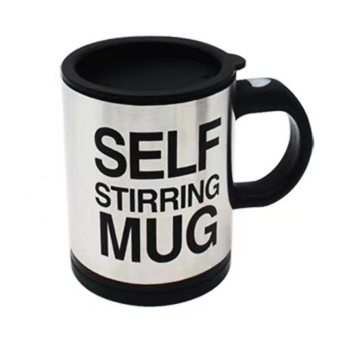 Automatic Stirring Coffee Cup Electric Spiral Stainless Steel Cup Lazy Person Automatic Stirring Big Belly Cup Coffee Cup Mixing Cup