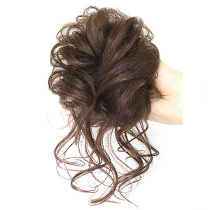 Idle Style Hair Clip Snood Ball Head Women&#039;s Natural Fluffy Long Hair Cover Wig Cap Ponytail Wig Ring Hairpin