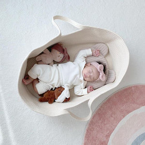 Portable Outdoor Cotton Rope Crib-Creative Baby Basket