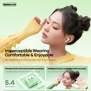 REAMX Star Moon Wireless Bluetooth 5.4 Stereo Music Call HIFI High-Fidelity Touch Mini Headset W27