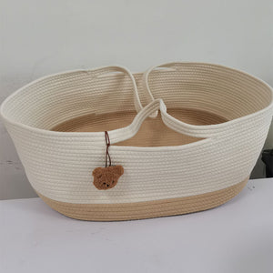 Portable Outdoor Cotton Rope Crib-Creative Baby Basket