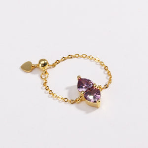 New Copper Plated Colorful Love Ring