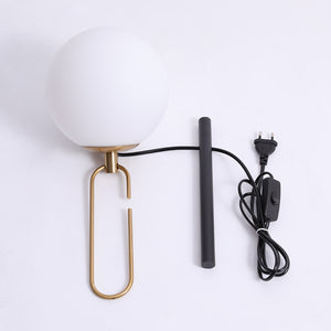 Nordic Creative Glass Wall Lamp Personalized Modern Simple Bedroom Bedside Lamp Entrance Corridor Art Wall Lamp