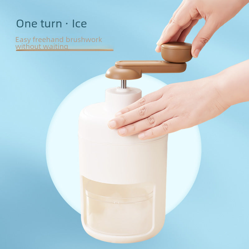 Hand Ice Shaving Machine Cotton Ice Fruit Milkshake Sand Ice Machine Household Ice Crusher Salmon Seafood Fresh Ice