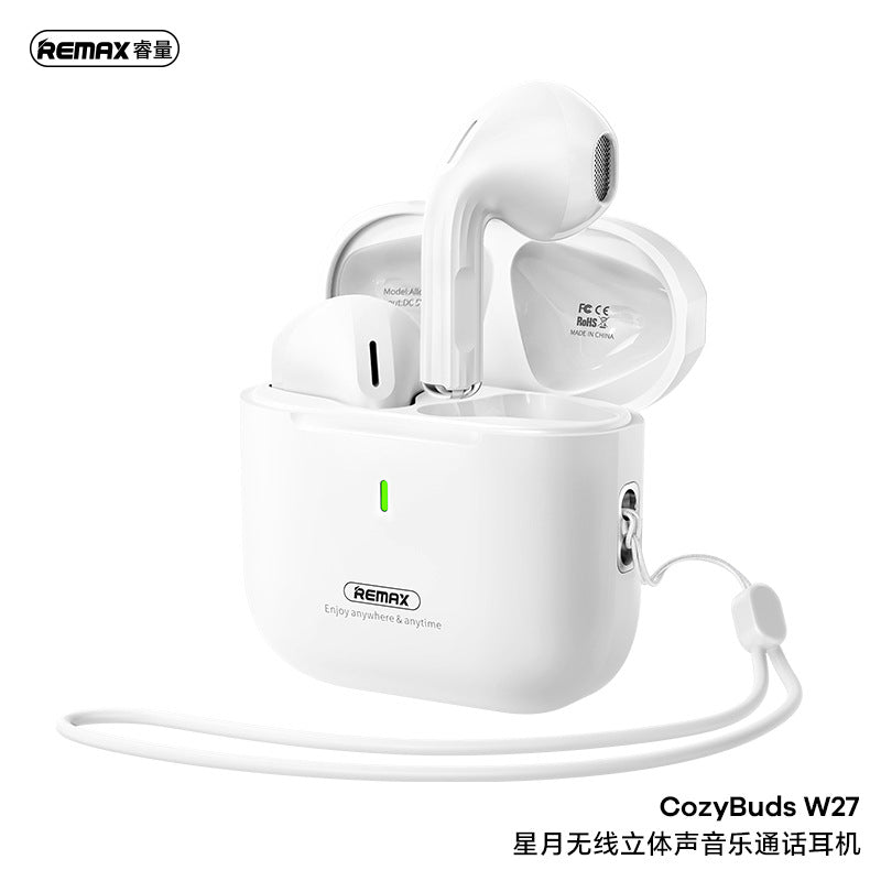 REAMX Star Moon Wireless Bluetooth 5.4 Stereo Music Call HIFI High-Fidelity Touch Mini Headset W27