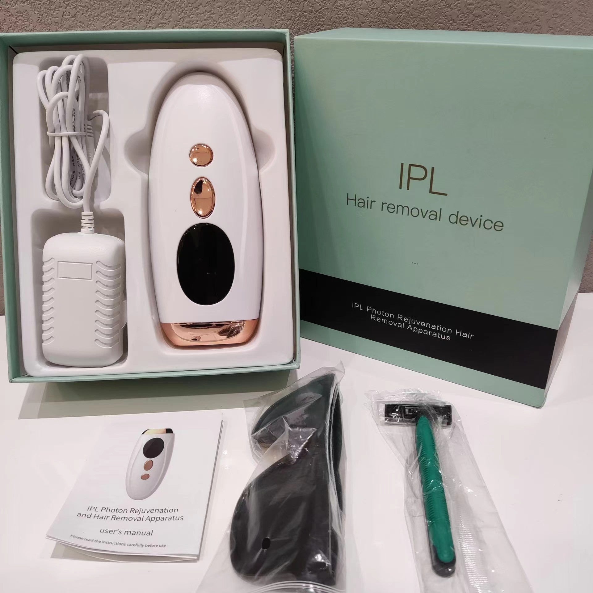 Household Photon Rejuvenation Portable Handheld Facial Whole Body Painless Strong Pulse Home Laser Hair Removal Instrument IPL