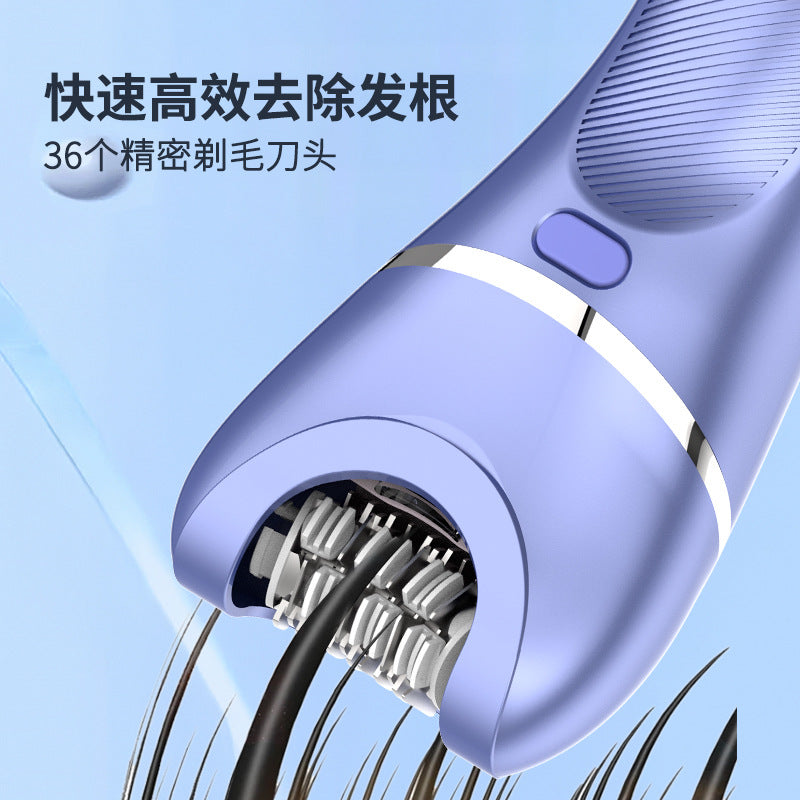 Wal-Mart Hot Sale Women&#039;s 7 In 1 Multifunctional Shaver Foot Grinder Shaving Knife Suit Body Private Parts Epilator