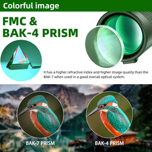 80X100 Green Monocular High-power High-definition Outdoor Bird Mobile Phone Telescope Camera