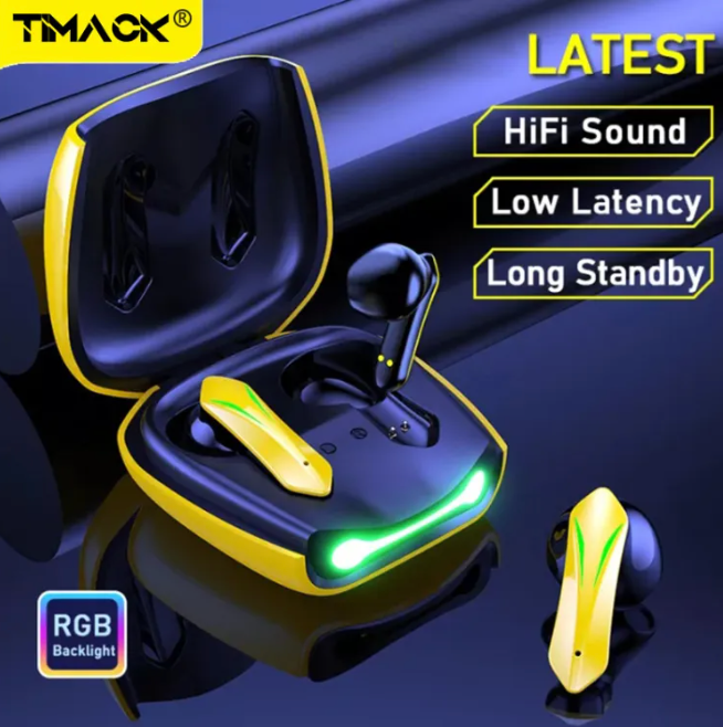 VoltSound Gaming Earbuds – Bluetooth 5.0, RGB, Dual Touch Control